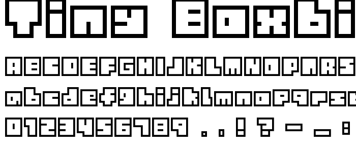 Tiny BoxBitA10 font